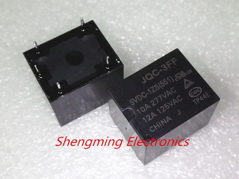 10 шт 5pins JQC-3FF-5VDC-1ZS JQC-3FF-9VDC-1ZS JQC-3FF-12VDC-1ZS JQC-3FF-24VDC-1ZS 10A 277VAC реле