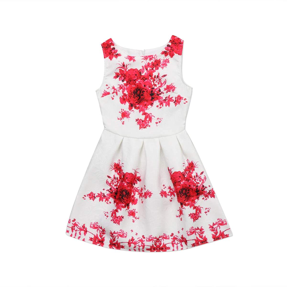 

new cute kids clothes for girls Sleeveless Floral Summer Party Dress a-lined Sundress Clothes 5-12Y