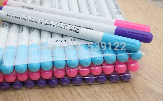 

6Pcs/lot=2pcs Blue+2 Red +2 White Cross Stitch Single Slider Pen Painting Instant Pen Water Consumption Pen Ink Fiber Diy Pen