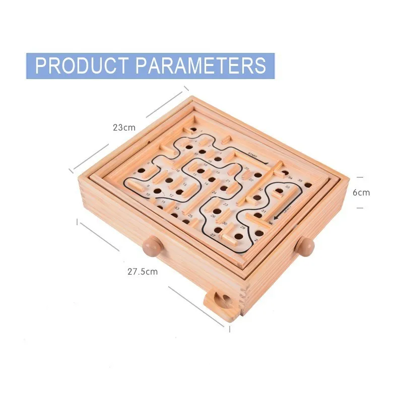 

Hot sale Children Good Wooden Toys Adult Balance Ball Game Medium Maze Kids Gift Games Table Game Kid Educational Puzzle Play