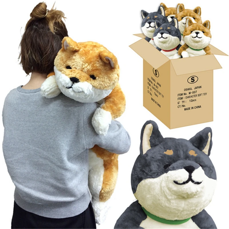 

Japan Anime Shiba Inu Plush Dog Toy Giant Animals Dog Doll Akita Toys Strips Nap Pillow for Children Friend 80cm 31inch