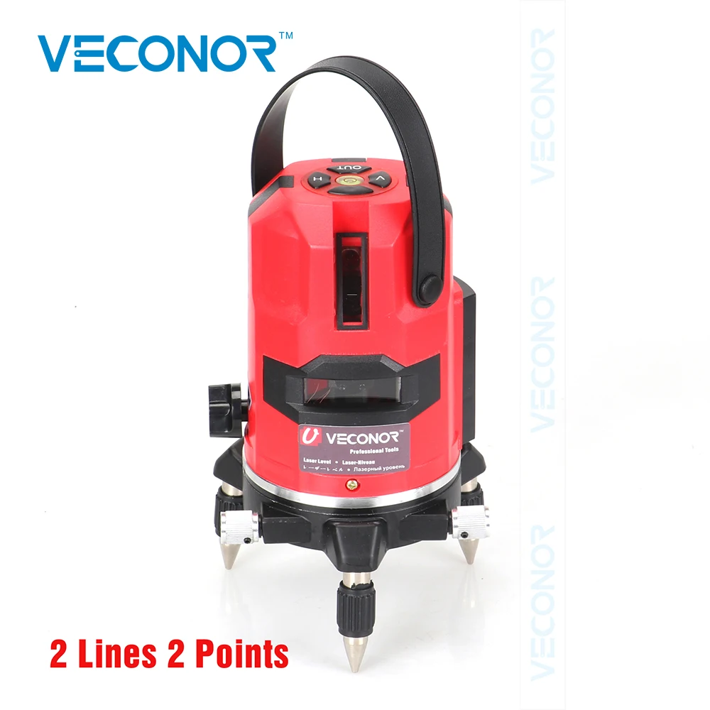 Veconor laser level 2 lines 2 points laser line projectors self