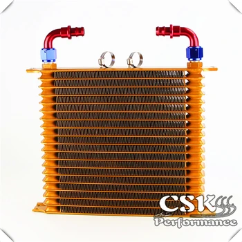 

10.6"x12"x2" AN10 Trust 19 Row Engine Oil Cooler +2pcs Fittings For Chevrolet