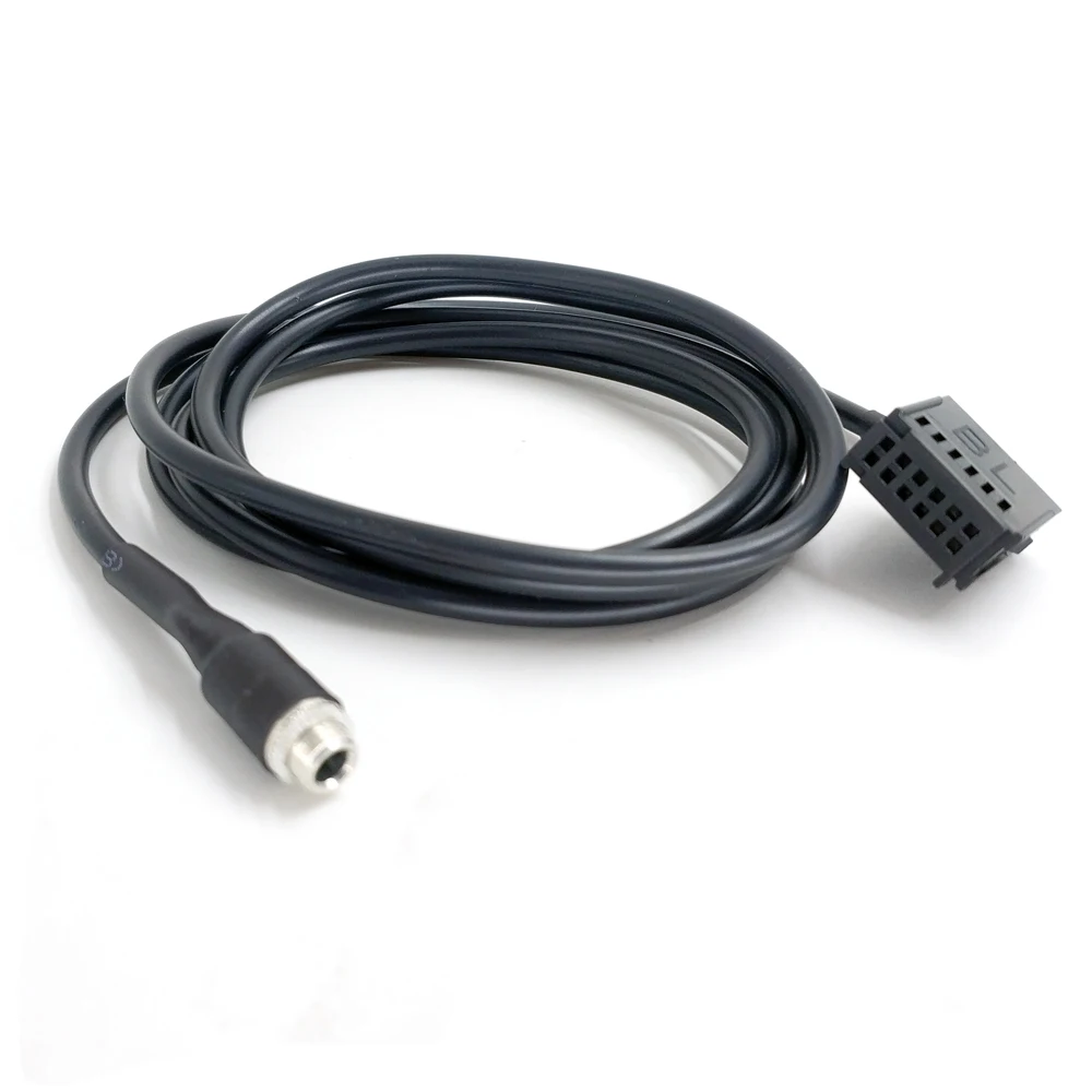 Biurlink Aux In To 3 5 мм MP3 аудио разъем свинцовый кабель для iPhone Ford 6000 CD 12Pin Changer Socket|Кабели