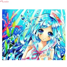Поделки на заказ, алмазная картина "мультфильм аниме", 3d картины, стразы, полная квадратная Алмазная вышивка, фея, украшение для девичьей комнаты