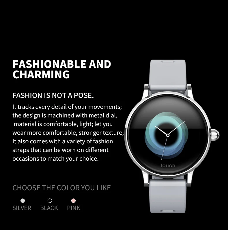 S9 Smart Bracelet 1.04 Inch IPS Smart Watch Female Physiological Cycle Exercise Monitoring Bracelet Wristband for Women