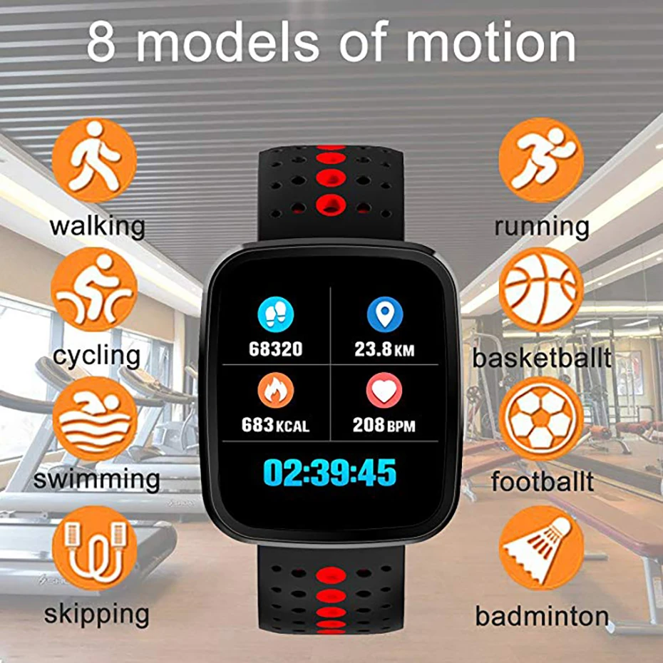 

Color Screen Smart Wristband Bluetooth Sync Smart Watch Men Alarm Clock Reminder Digital Watch Android IOS Electronic Wristwatch