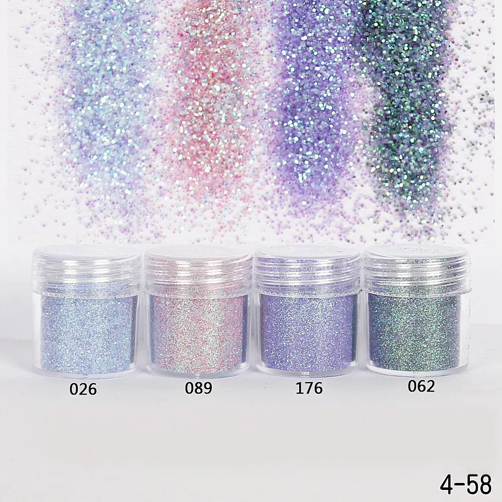

1 Box Purple Green Nail Glitter Powder Sequins Mixed Nail Sparkles Shiny Glitter Dust Powder Nail Art Decorations Nail