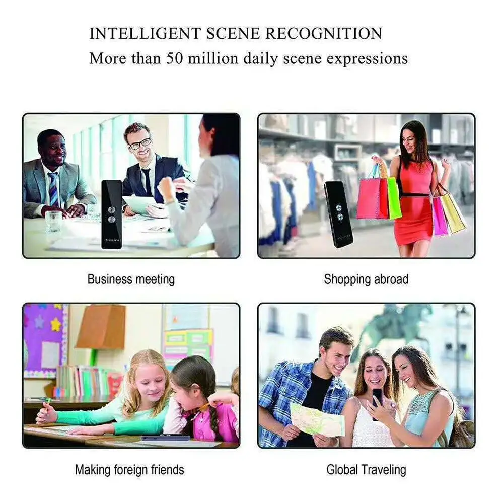 Portable Smart Voice Translator Two Way Real Time