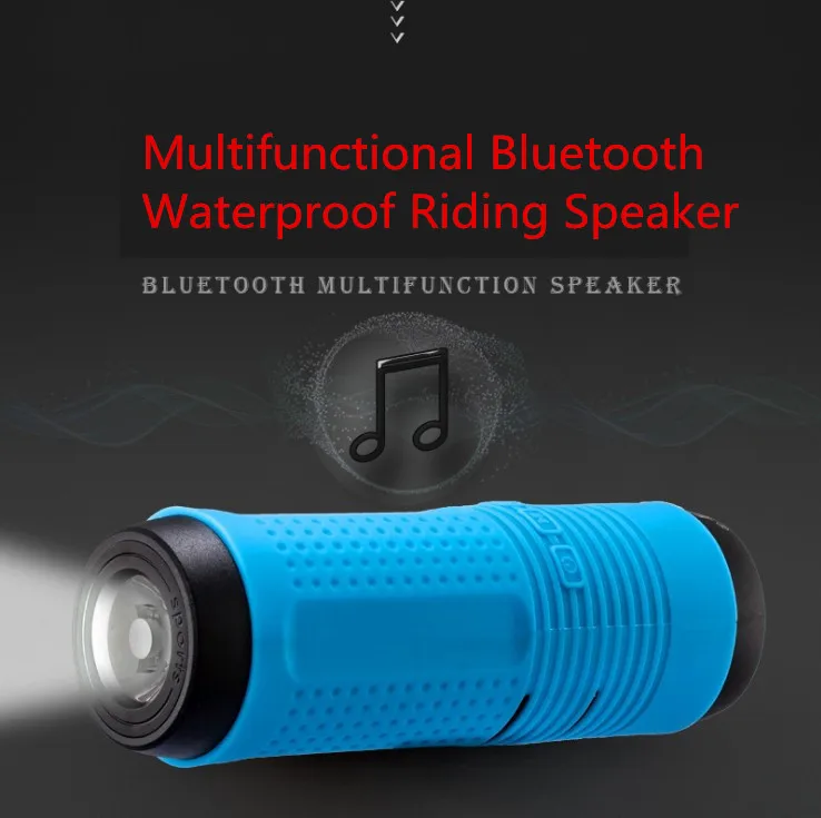 

Kuliai upright bluetooth speaker FM radio portable waterproof outdoor boom mini wireless bicycle speaker + PowerBank + mount
