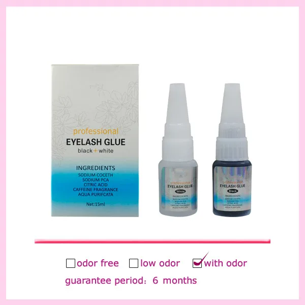 Branco + Preto Cola para Cílios Cola para Cílios de Longa Duração por Frete Profissional Senhora Longa Grátis 5 Pcs de