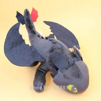 

Wholesale 20 Pcs/Lot 40 cm How to Train Your Dragon Night Fury Toothless Plush Toy Soft Stuffed Animals 16"