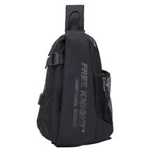 BEAU-Free Knight, большие нагрудные сумки с Usb зарядкой, уличные, водонепроницаемые, противоугонные, модные, Наплечные сумки-мессенджеры, сумки через плечо, дорожные