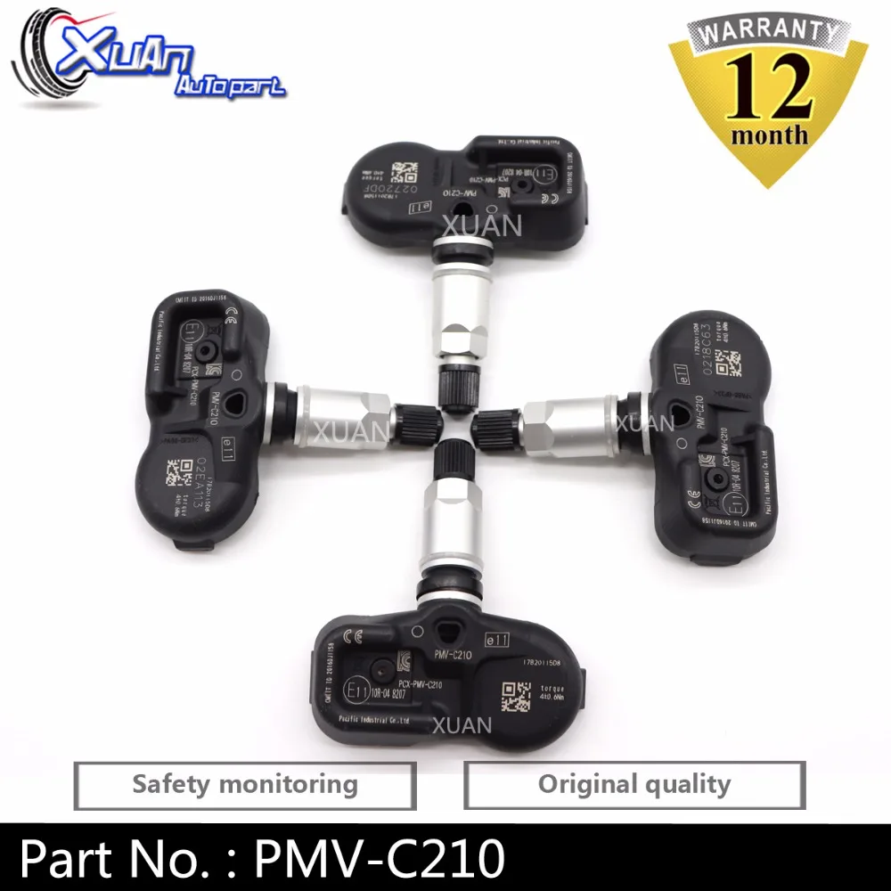 XUAN датчик давления в шинах TPMS датчик для Toyota RAV4 IV дизель Avensis Yaris Auris Lexus PMV-C210 433 МГц