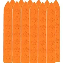 12 шт. Винтаж оранжевый Воск уплотнения резные Щупы для мангала для логотип Воск печать штамп Свадебные приглашения Воск stick