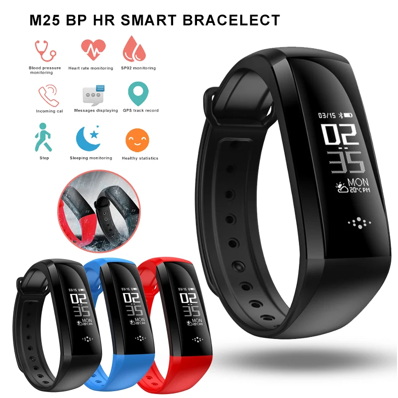 Bluetooth M2S умный Браслет Smartband сердечного ритма крови Давление браслет крови кислородом смарт-браслет для Android IOS PK mi band 3