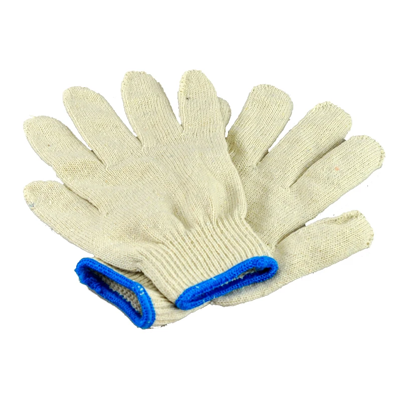 Free Shipping Cotton Safety Work Gloves Workplace Wear resistant Gloves