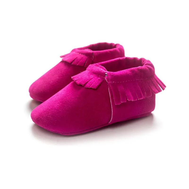 13 видов цветов мокасины из искусственной замши для новорожденных мальчиков и девочек; мокасины; обувь с бахромой на мягкой нескользящей подошве; обувь для малышей