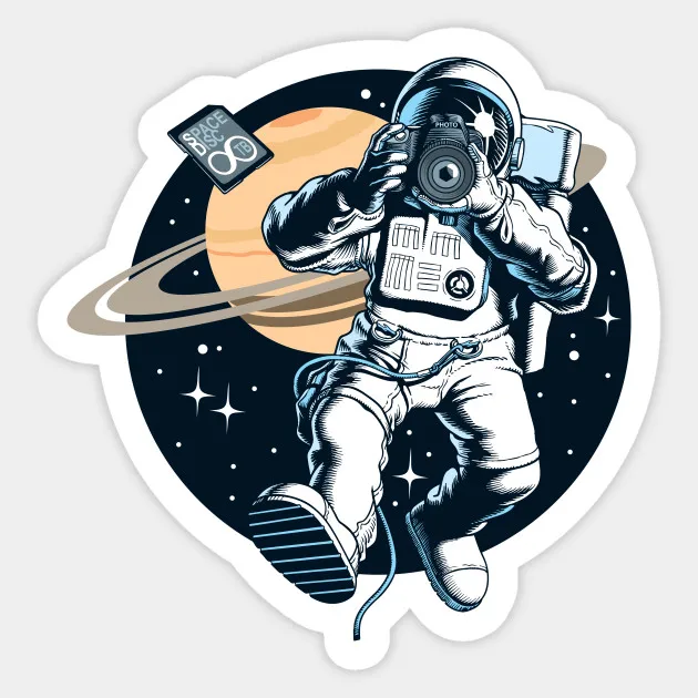 

1PCS Space Photography Sticker suitcase skateboard laptop motorcycle refrigerator sticker doodle waterproof Decal