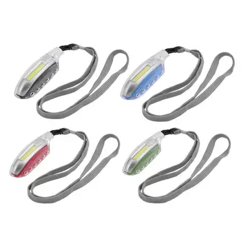 

2 in 1 Mini COB Led Keychain Flashlight 3 Modes Torch Light with Whistle