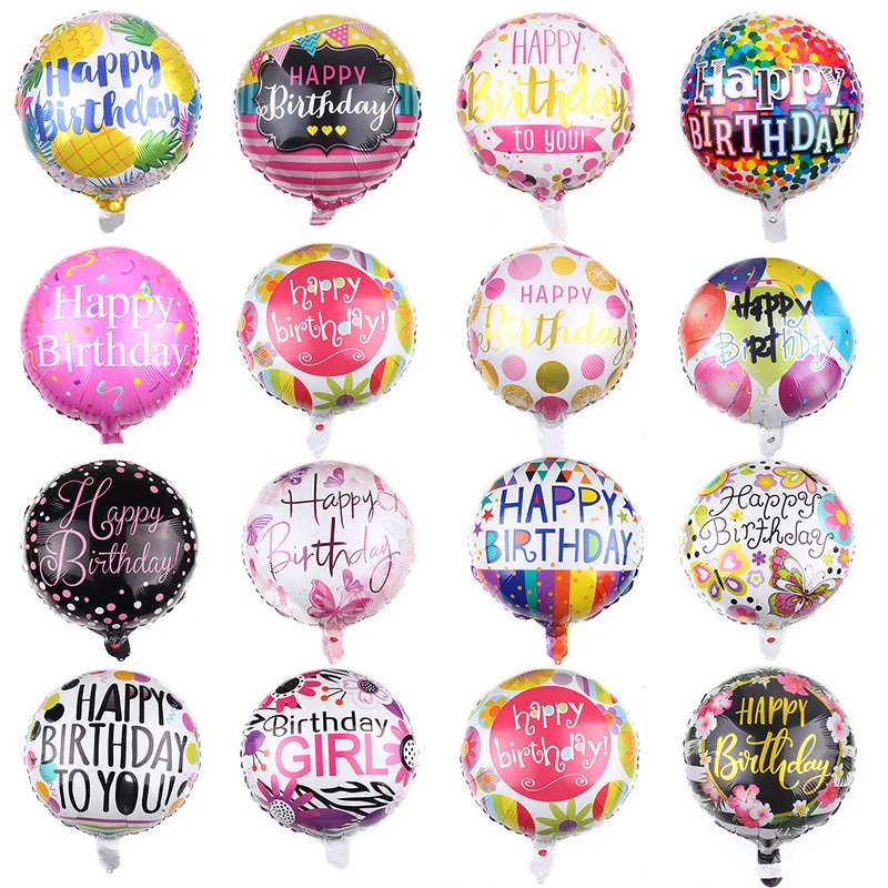 

5pcs18 Inch Foil Birthday Balloons Air Helium Number Balloon Figures Happy Birthday Party Decorations Kid Baloons Birthday Balon