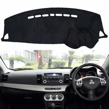 Для Защитные чехлы для сидений, сшитые специально для Mitsubishi Lancer Ex Evo 2007 2008 2009 2010 2011 2013 фланель Dashmats приборной панели крышки тире колодки коврик ковер Зонт RHD