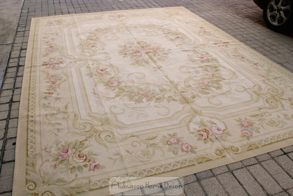 Country Cottage Rug Area Ideas 9 X12 Country French Cottage Aubusson Rug Pastel Beige Cream