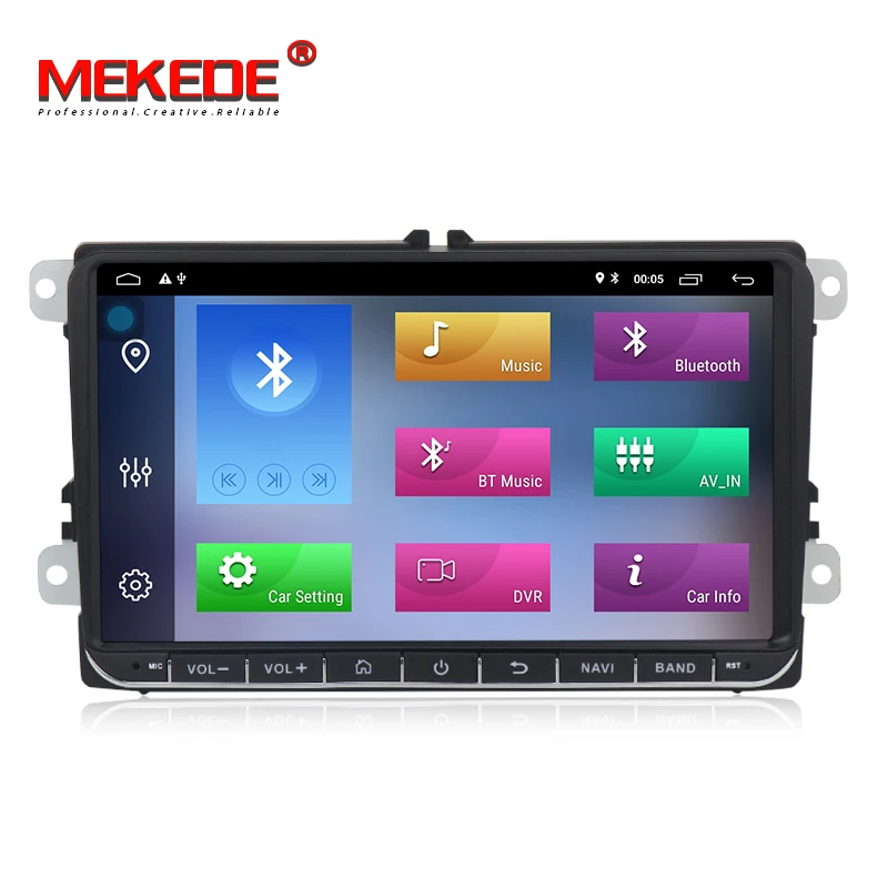 Perfect 1024x600 9" Android 9.1 2+32G Car Multimedia  player for VW SKODA Octavia SEAT GOLF 5 Golf 6 POLO PASSAT B5 B6 JETTA TIGUAN DVD 1