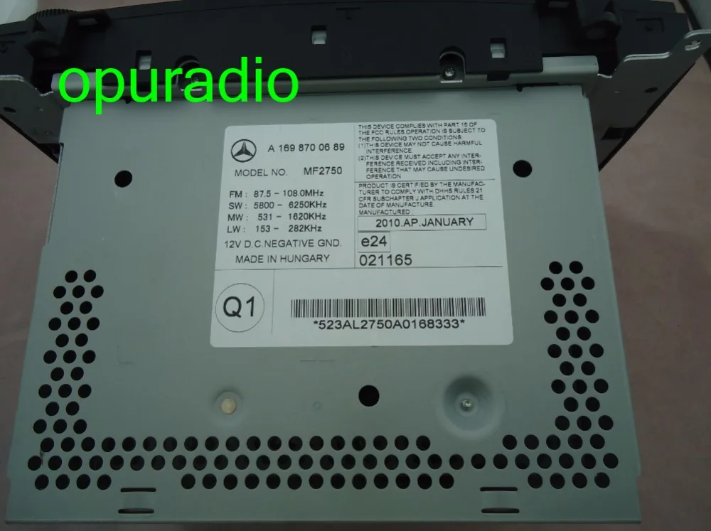 Оригинальный новый Alpine одинарный CD радиоприемник MF2750 для Mercedes Viano/Vito/Sprinter B class Audio