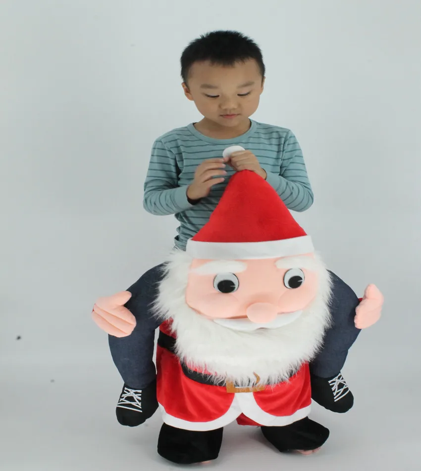 Santa Claus Ride On Mascot Cosplay Costumes Piggyback Bavarian Oktoberfest Clothes Halloween Christmas Make-Up Party Fancy Dress Santa Claus Ride On Mascot Cosplay Costumes Piggyback Bavarian Oktoberfest Clothes Halloween Christmas Make-Up Party Fancy Dress