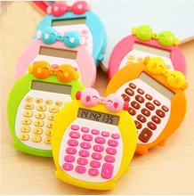 South Korea kiss fish cute cartoon mini student pocket calculator 4 color