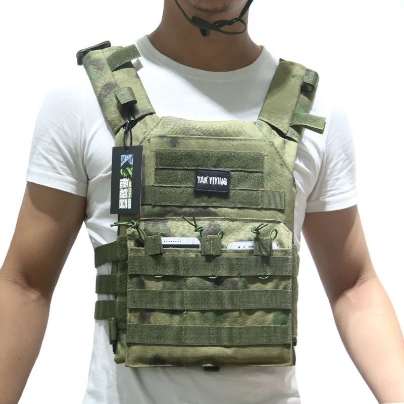 Tanie Polowanie taktyczne Accessoris kamizelka kuloodporna JPC płyta przewoźnik kamizelka Mag skrzynia Rig Airsoft Paintball biegów ładowanie niedźwiedź kamizelki kamuflaż