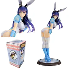 22cm Sword Wizards Fuyuka Bunny Sexy Girl Action Figure PVC Toys collection doll Anime Cartoon Model For Gift free shipping sexy 9 one piece anime p o p cp9 kalifa boxed 22cm pvc action figure collection model doll toys gift