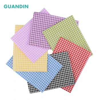 

GUANDIN,Plain Printed Cotton Fabric Patchwork/Ripstop Cloth of DIY Sewing & Quilting/Thin & Low Density Bundle 50*50cm 7pcs/pack