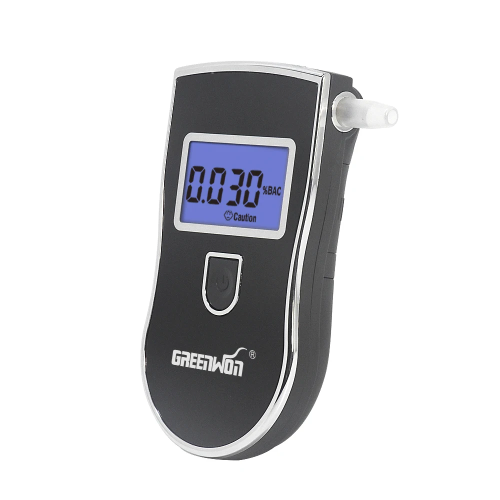 GREENWON Patent Professional Digital Breath Alcohol Tester with 3 digital LCD display alcohol breathalyzer