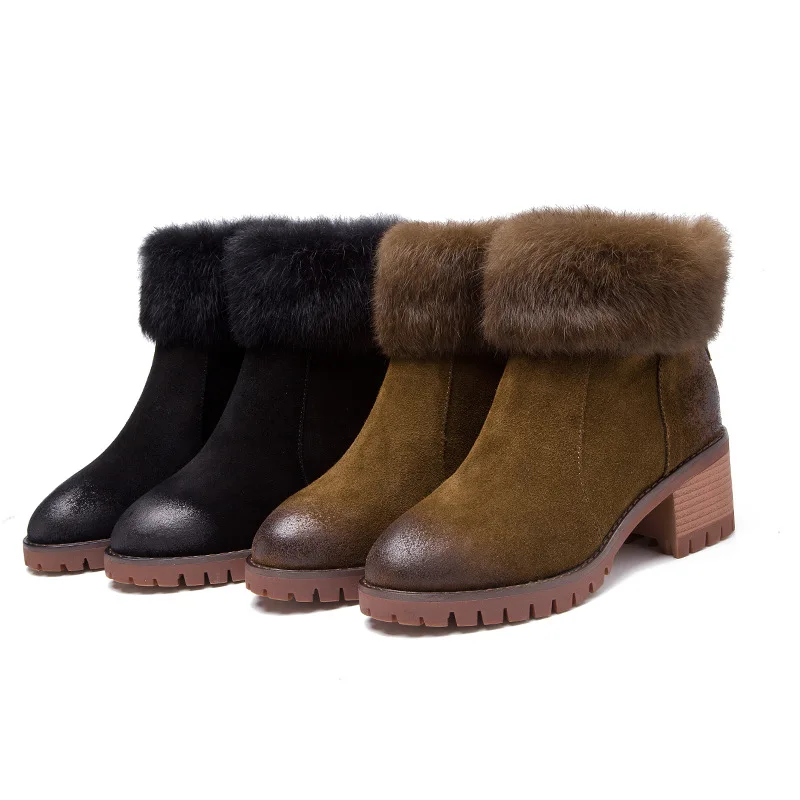 2017 New Fashion Black Cow Leather Ankle Women Boots Casual Short Women Snow Boots Winter Ankle Shoes Elegant Chelsea Boots 2017 New Fashion Black Cow Leather Ankle Women Boots Casual Short Women Snow Boots Winter Ankle Shoes Elegant Chelsea Boots