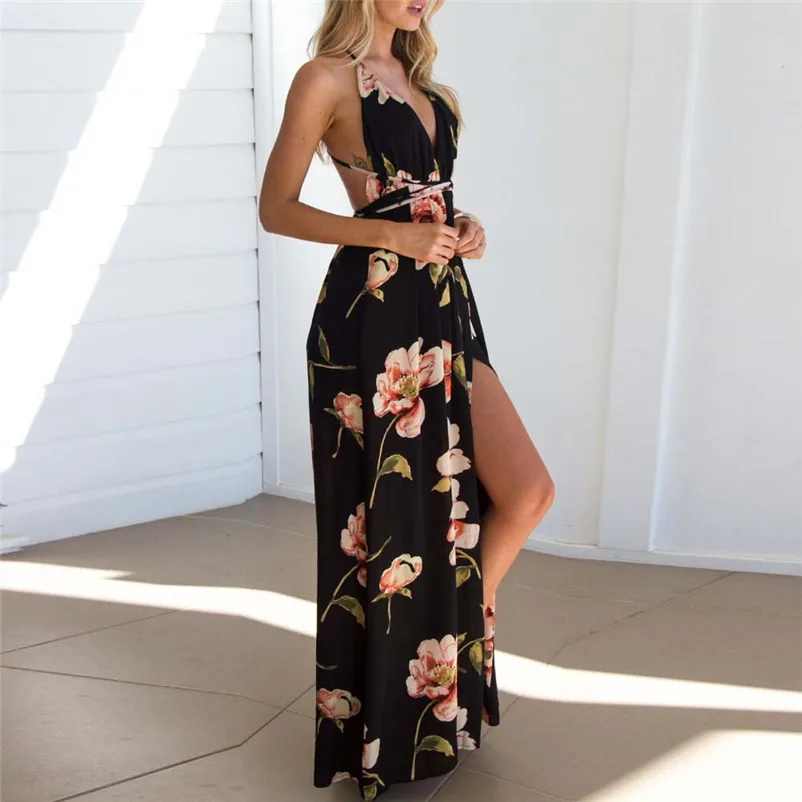 HOT sell Fashion summer dress 2018 beach dress Sexy Boho Long Evening Party Dress casual women dress vestido de festa Y03#N (4)