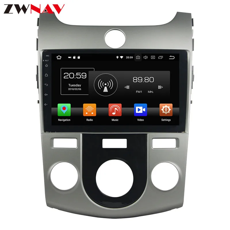 Sale 8 inch Car  no DVD player Android 8.0 Car GPS navigation for KIA CERATO/FORTE 2008-2012 multimedia radio video CD player 0