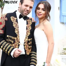 Мужская Куртка Блейзер Свадебные Magic Королевский laciness смокинг замуж торжественное платье певец танцор звезда производительности шоу этапе бар