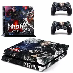 Новый nioh наклейка ps4 наклейку кожи для sony playstation 4 ps4 консоли защитная пленка + 2 шт. контроллер защитный