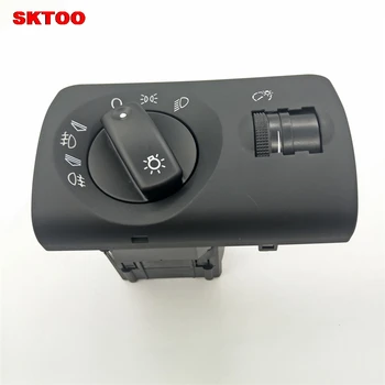 

1pc 4B1941531E Chrome Headlight Switch with Dashboard Light Adjuster 4B1 941 531 E for Audi A6 C5