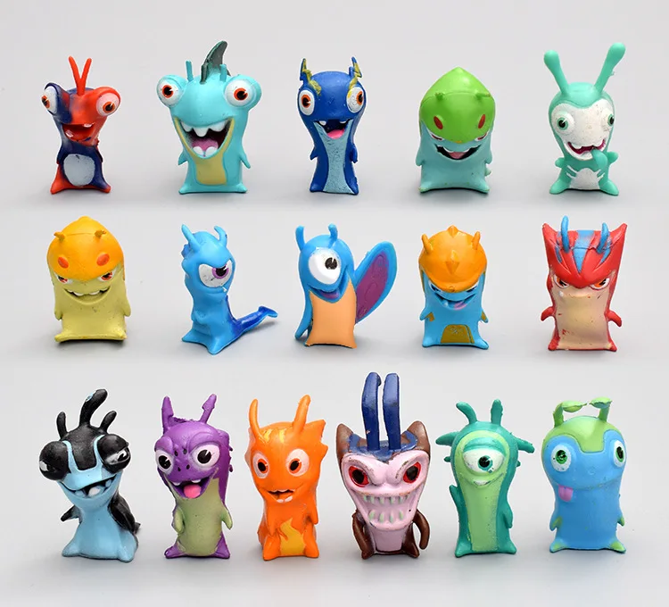 24 шт./компл. Slugterra ПВХ мини Фигурки игрушек 5 см мультфильм Аниме фигурки Куклы