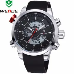 2018 новый элитный Бренд WEIDE для мужчин кварцевые цифровые светодиодные часы повседневное спортивные часы Военная Униформа наручные часы