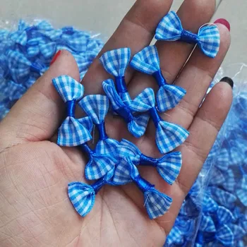 

plaid ribbons bow head DIY clothing accessories
