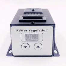 AC 220V 10000W SCR Электронный регулятор напряжения, электрические инструменты, регулятор скорости двигателя вентилятора, регулируемый