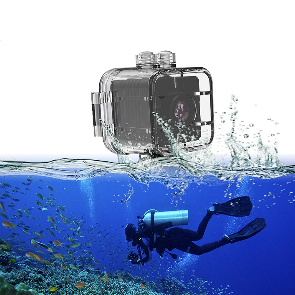 1080P HD Portable Mini Infrared Waterproof Cube Action Camera Camcorder with Mounts Mini Home HD Camera