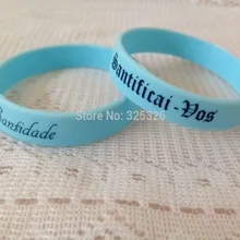 DHL! 500 шт./лот взять глубокий вдох слова текст логотип печатается силиконовый браслет рекламных сувениров браслеты