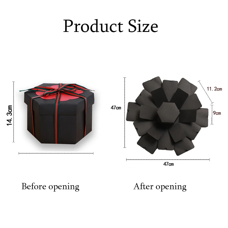 Explosion Box шестигранный многослойный сюрприз Конфета альбом «сделай сам» креативный подарок фотоальбом предложение свадебных декоров