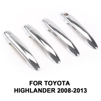 

ABS Chrome Door Handle Cover Trim for Toyota Highlander 2008-2013 for Camry 2007-2011 for 4Runner for Sienna Avalon Tacoma 4D