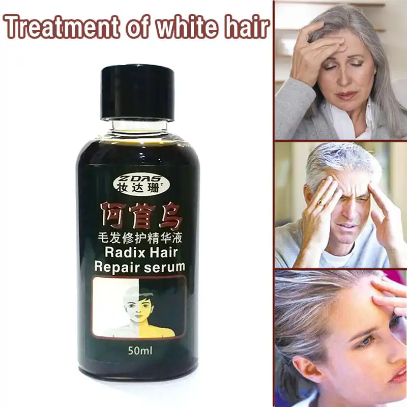 Pure Chinese geneeskunde gebrouwen permanent zwart haar permanent elimineren wit haar voorkomen haaruitval & Hoofdhuid Behandeling|haar hoofdhuid behandeling|haaruitvalhoofdhuid - AliExpress